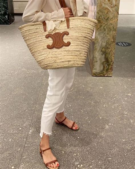 celine rafia bag|celine raffia tote.